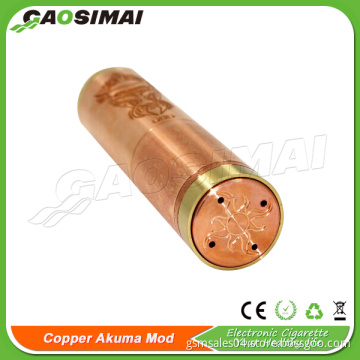 100% full copper akuma mod e cig 1:1 clone copper akuma mod